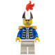 LEGO Pirates kékkabátos admirális minifigura 10320 (pi191)